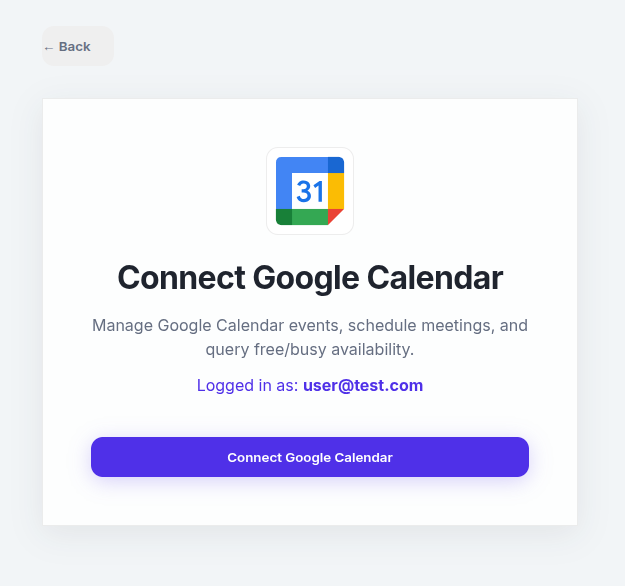 Connect Google Calendar